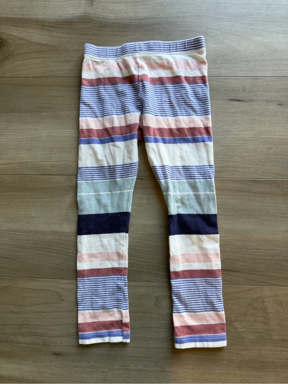 Kids Striped Knit Leggings Multicolor